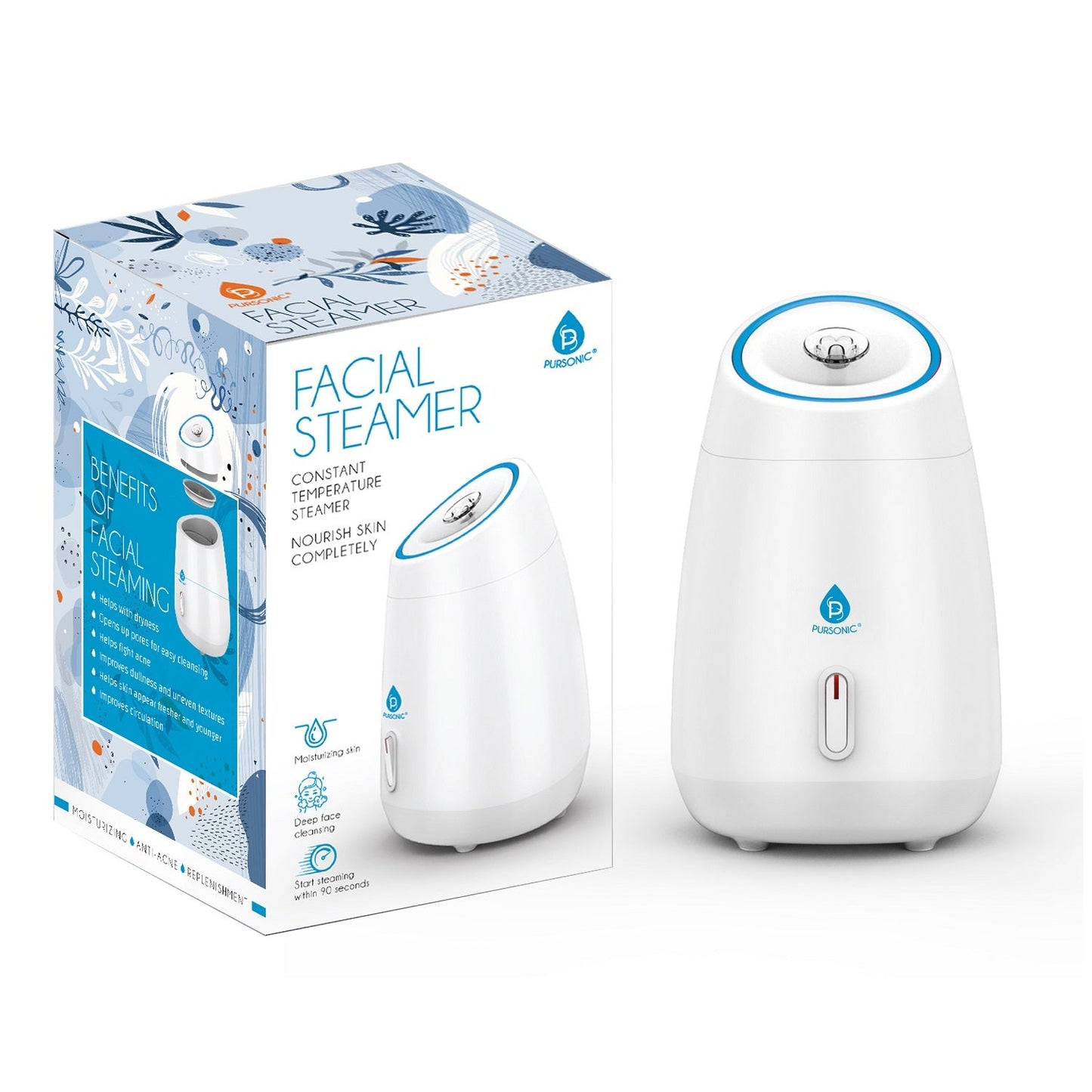 Pursonic Facial Steamer Hot Mist Moisturizing Spa-0