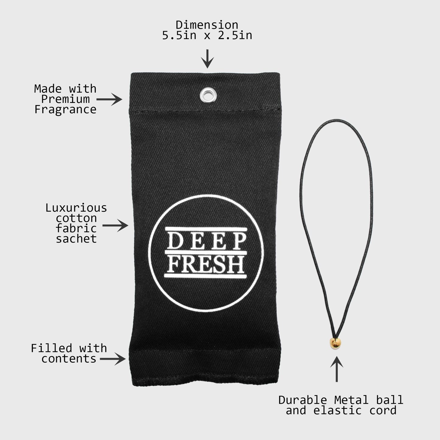 DEEP BLACK AIR FRESHENER 3x-2